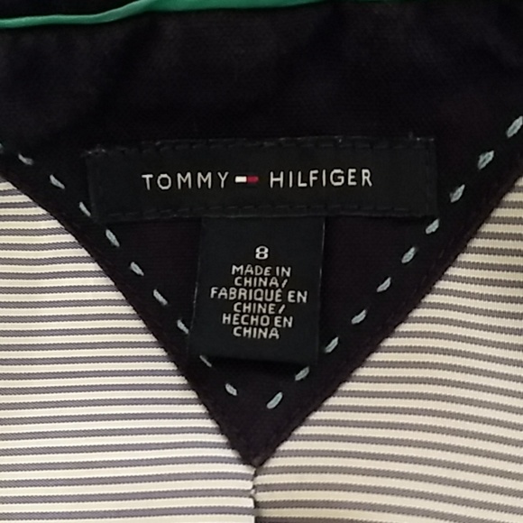 Tommy Hilfiger Navy Blue Blazer White Stitching 8 - Picture 5 of 6
